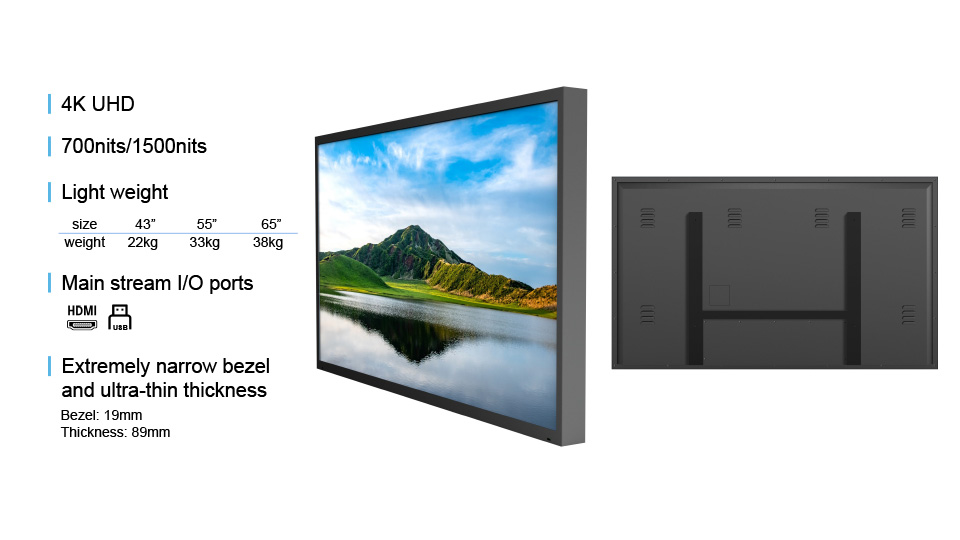 Full-sun Outdoor TV 60 fps for a stunning 4K Ultra HD experience.