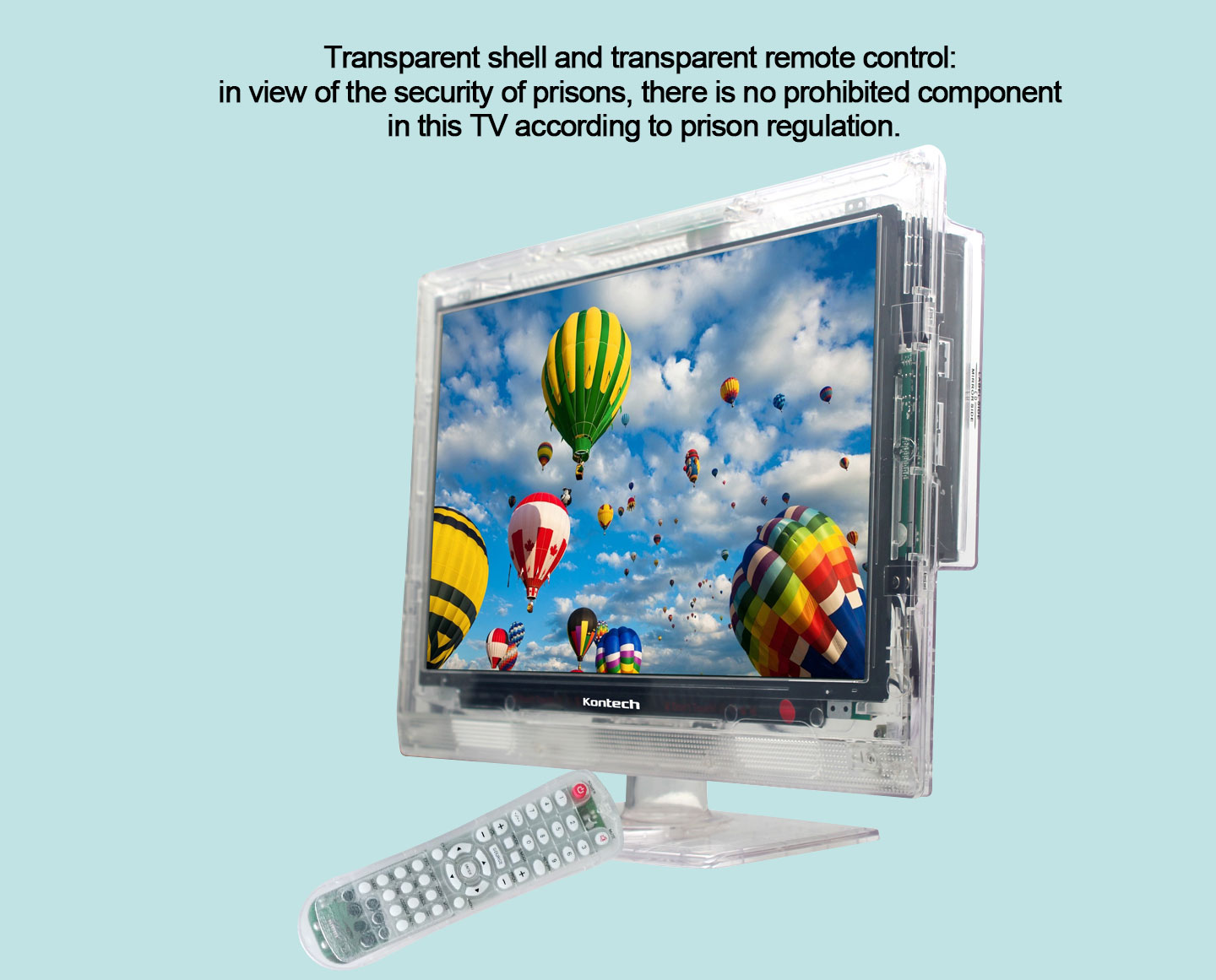 Transparent shell and transparent remote control